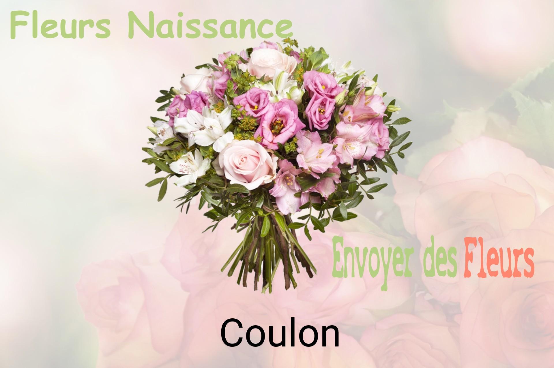 Bouquet de fleurs de naissance livré à Coulon